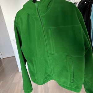 Aritzia Wilfred Free Fleece Jacket - Green - Size